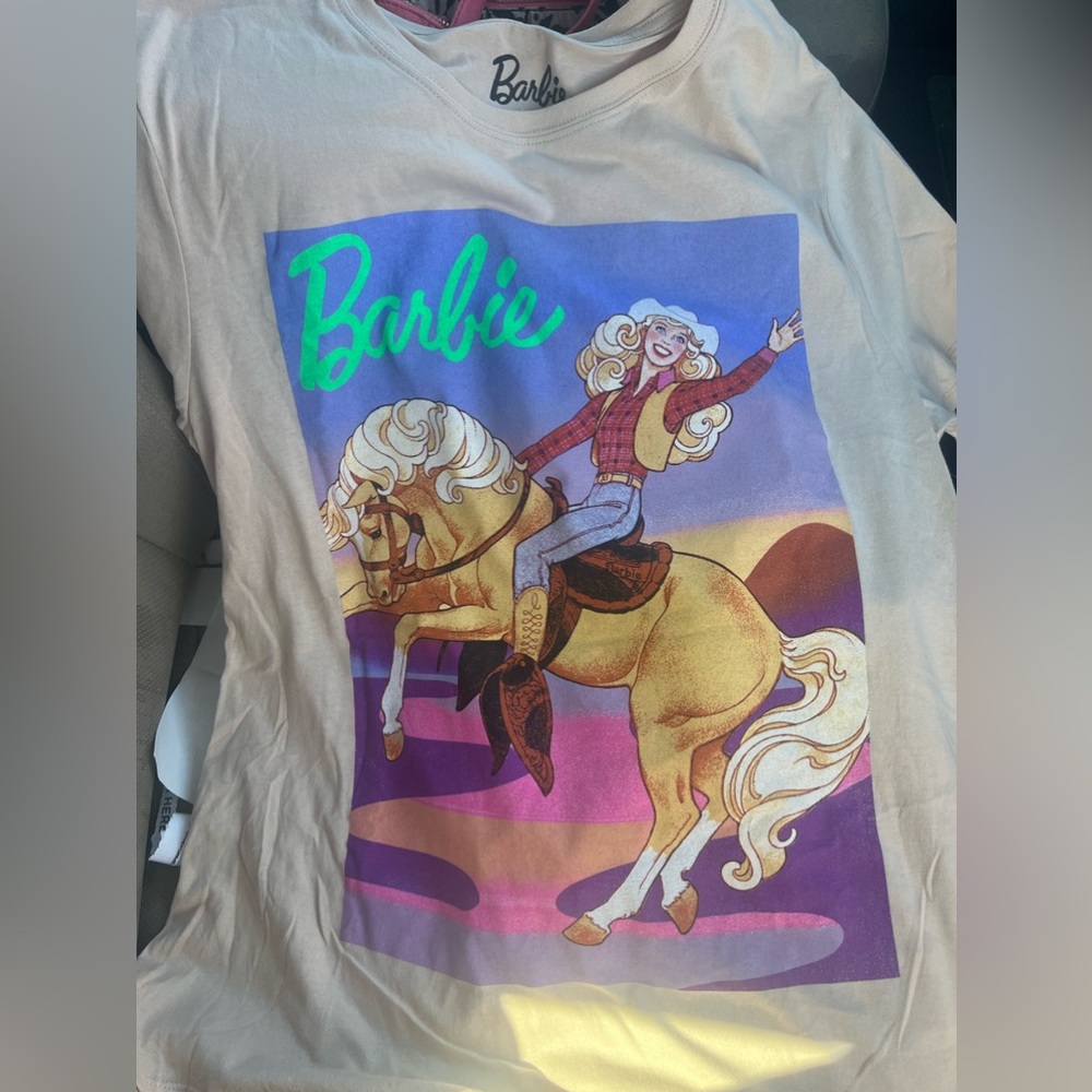 NWT Western Barbie Tee. Size M & L.